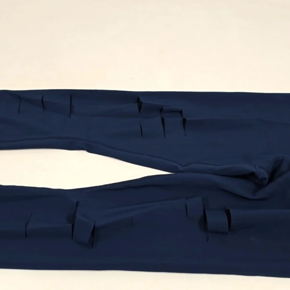 Alo Legging High Waisted Ripped Warrior Rich Navy Tight